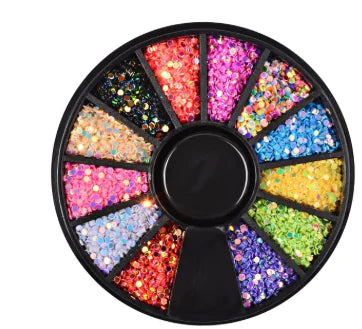 Wholesale Nail Art Supplies - Round Colorful Sequins