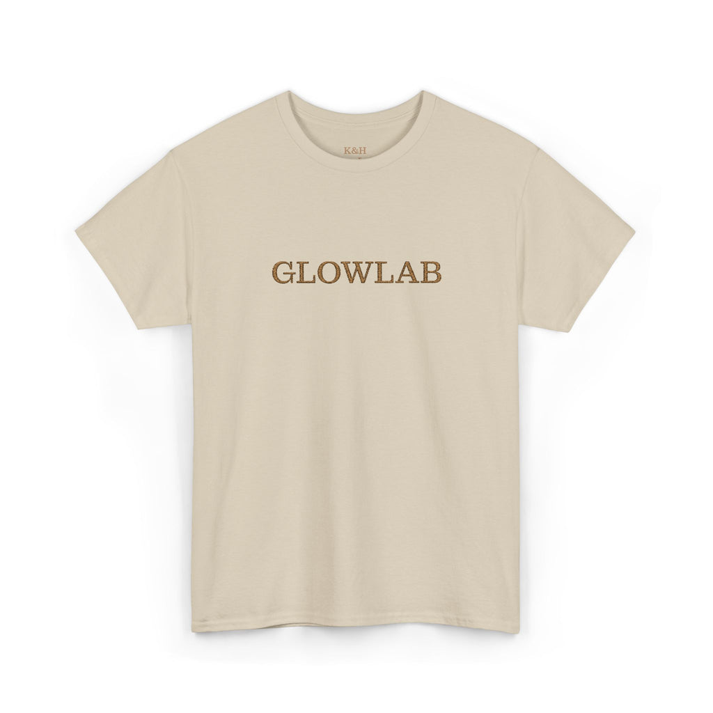 GlowLab Unisex Heavy Cotton Tee - Casual Style for Everyday Wear, Great for Gifts, Summer Vibes, Festivals, Eco-Friendly Fashion