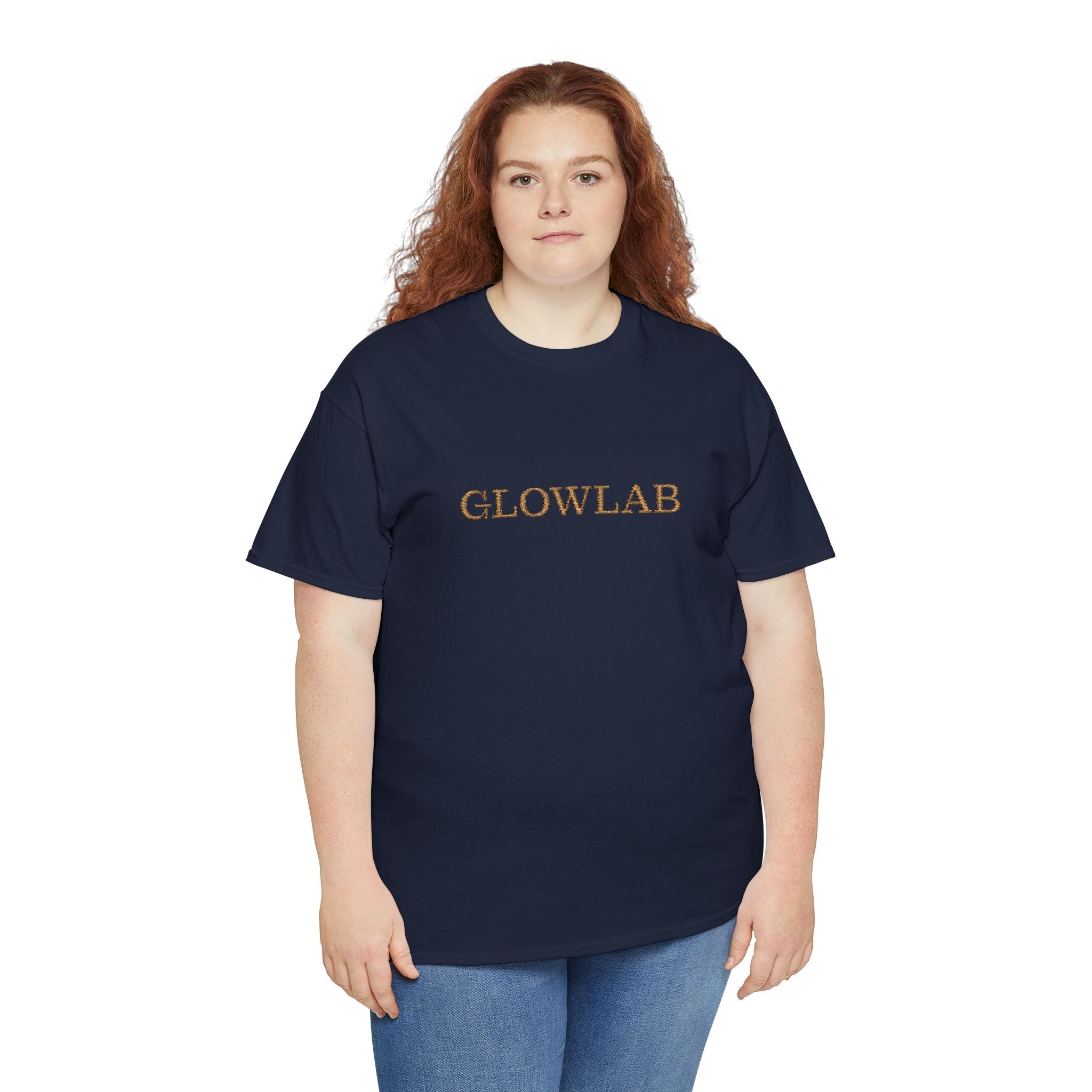 GlowLab Unisex Heavy Cotton Tee - Casual Style for Everyday Wear, Great for Gifts, Summer Vibes, Festivals, Eco-Friendly Fashion