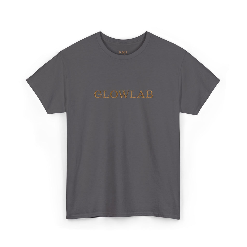GlowLab Unisex Heavy Cotton Tee - Casual Style for Everyday Wear, Great for Gifts, Summer Vibes, Festivals, Eco-Friendly Fashion