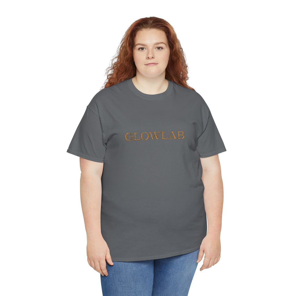 GlowLab Unisex Heavy Cotton Tee - Casual Style for Everyday Wear, Great for Gifts, Summer Vibes, Festivals, Eco-Friendly Fashion