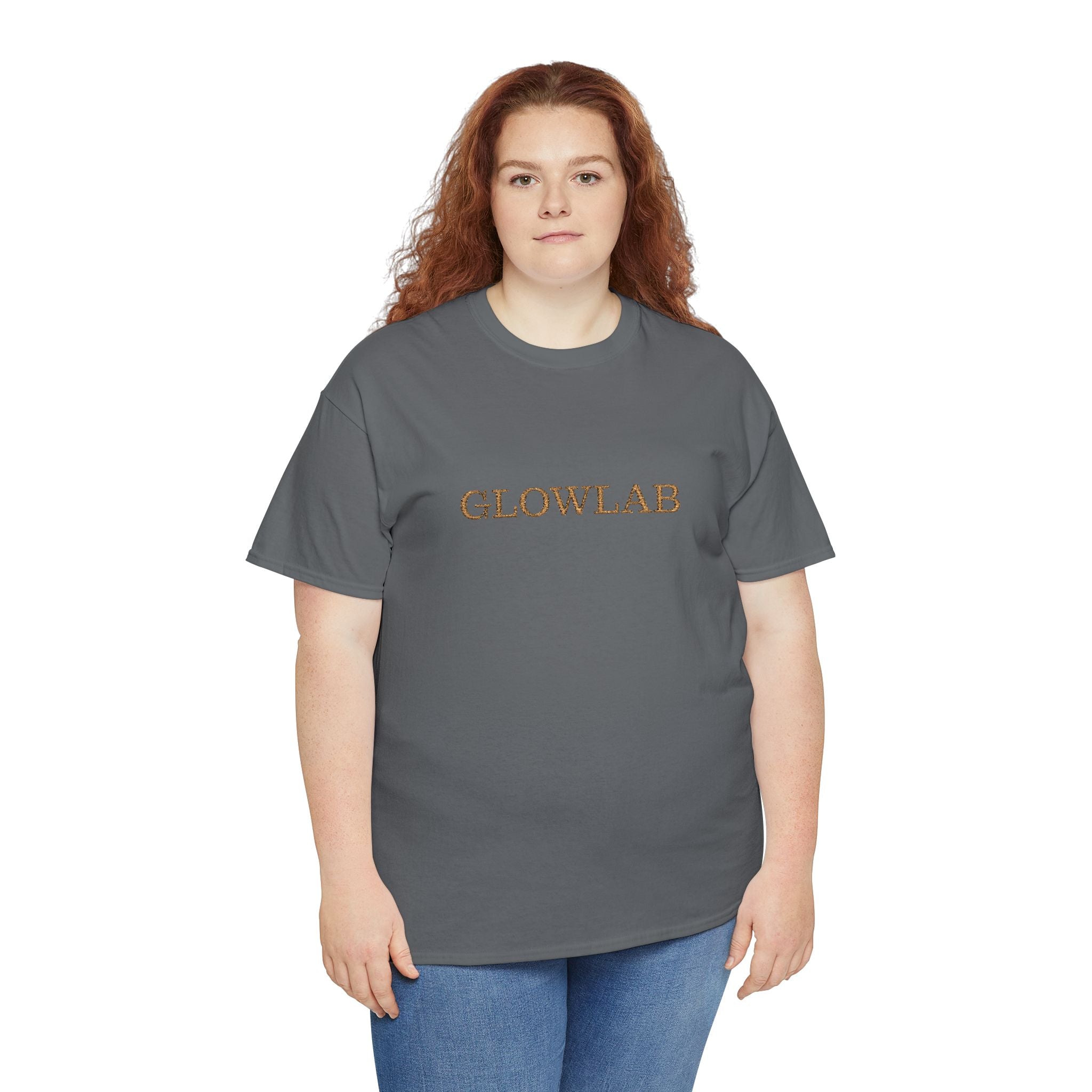GlowLab Unisex Heavy Cotton Tee - Casual Style for Everyday Wear, Great for Gifts, Summer Vibes, Festivals, Eco-Friendly Fashion