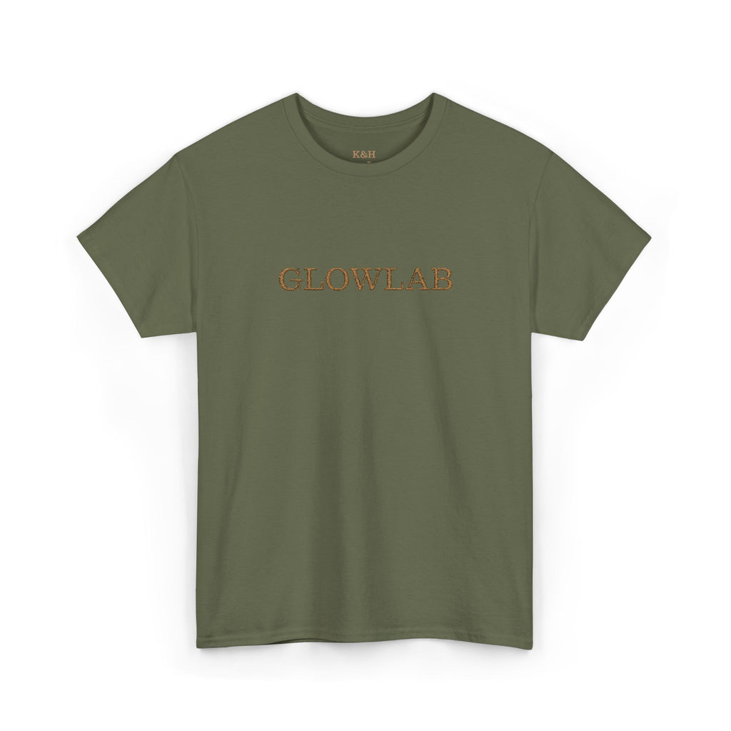 GlowLab Unisex Heavy Cotton Tee - Casual Style for Everyday Wear, Great for Gifts, Summer Vibes, Festivals, Eco-Friendly Fashion