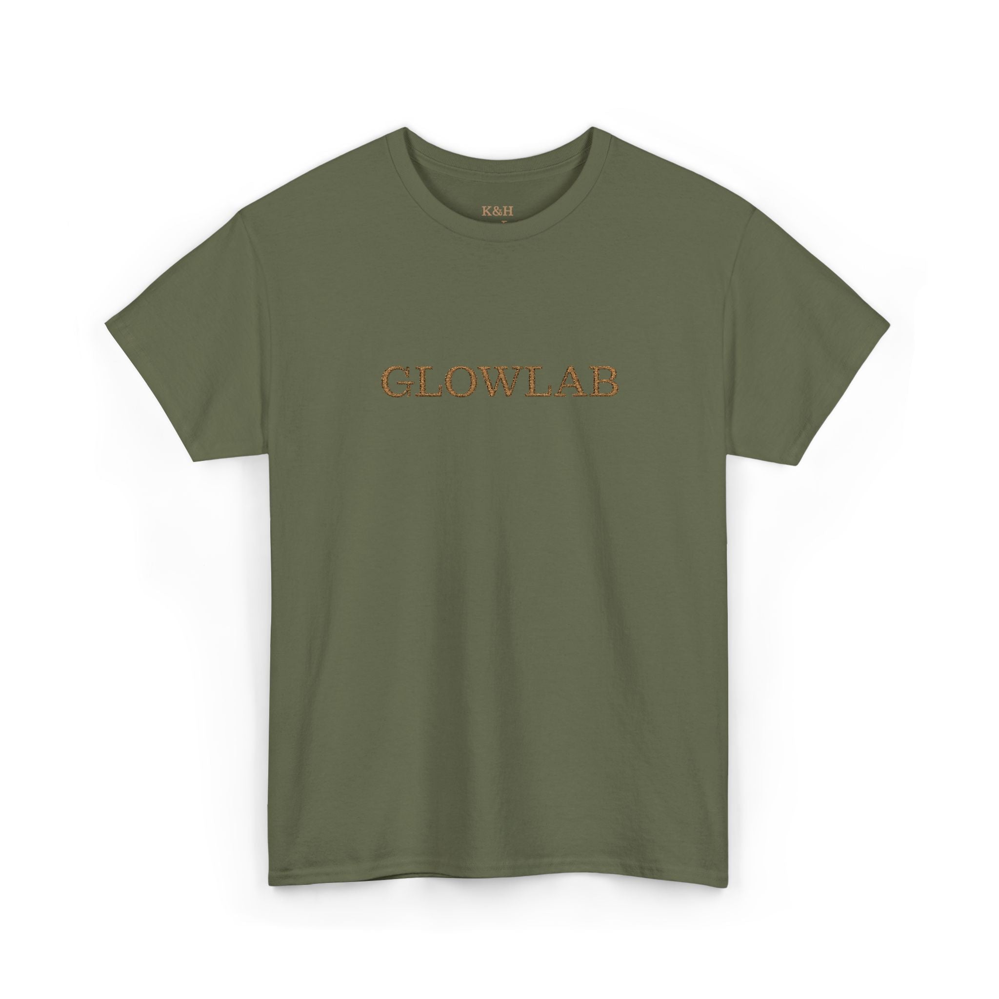 GlowLab Unisex Heavy Cotton Tee - Casual Style for Everyday Wear, Great for Gifts, Summer Vibes, Festivals, Eco-Friendly Fashion