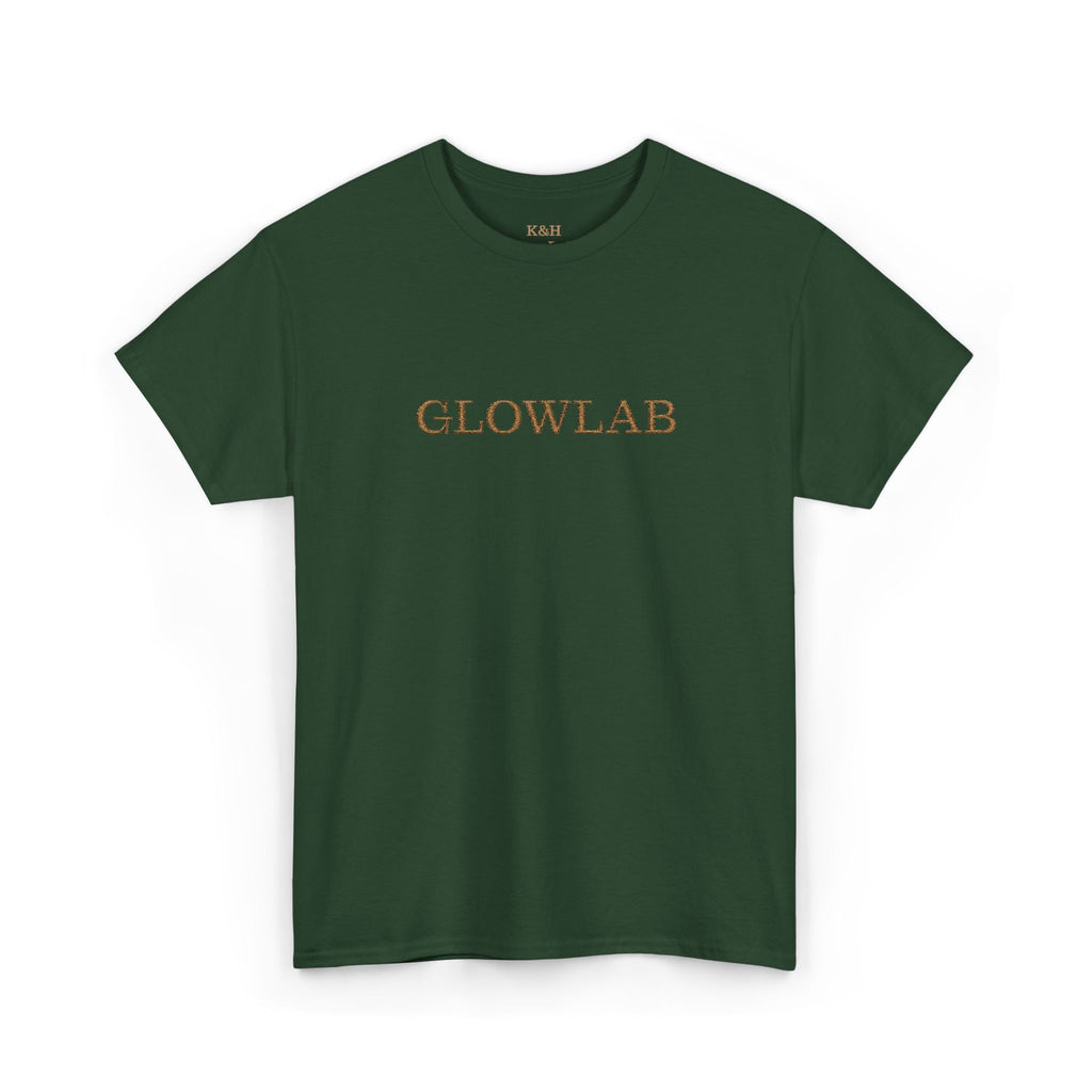GlowLab Unisex Heavy Cotton Tee - Casual Style for Everyday Wear, Great for Gifts, Summer Vibes, Festivals, Eco-Friendly Fashion