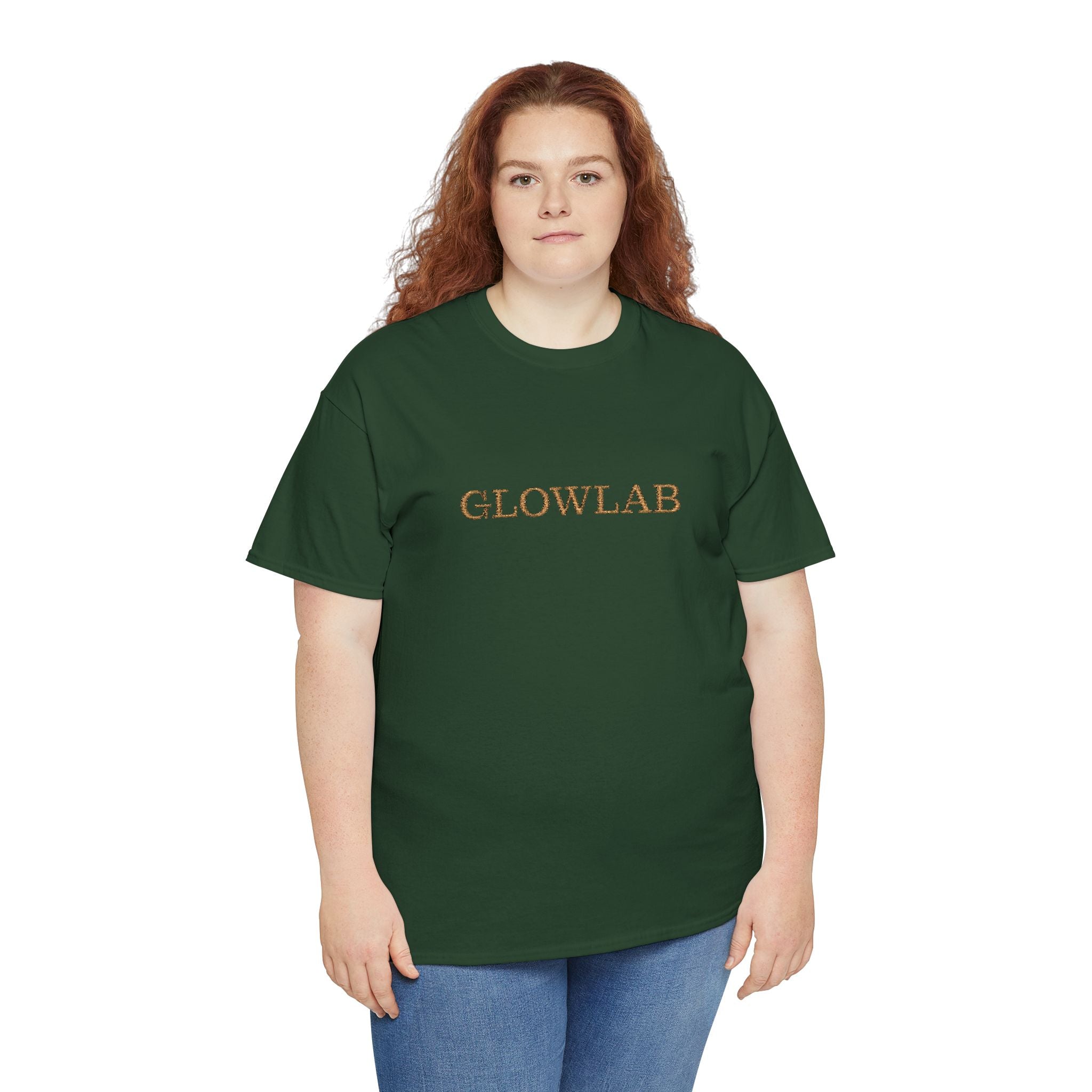 GlowLab Unisex Heavy Cotton Tee - Casual Style for Everyday Wear, Great for Gifts, Summer Vibes, Festivals, Eco-Friendly Fashion
