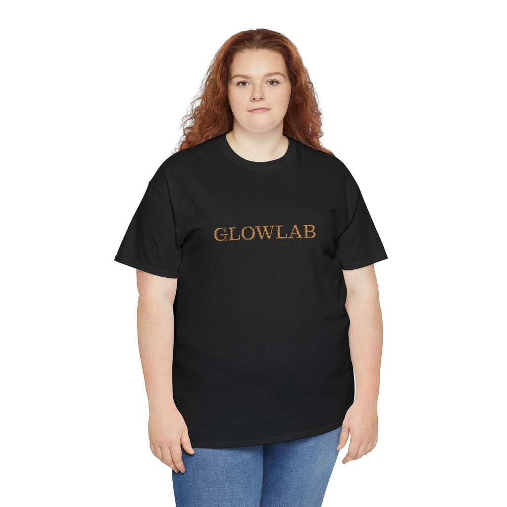 GlowLab Unisex Heavy Cotton Tee - Casual Style for Everyday Wear, Great for Gifts, Summer Vibes, Festivals, Eco-Friendly Fashion