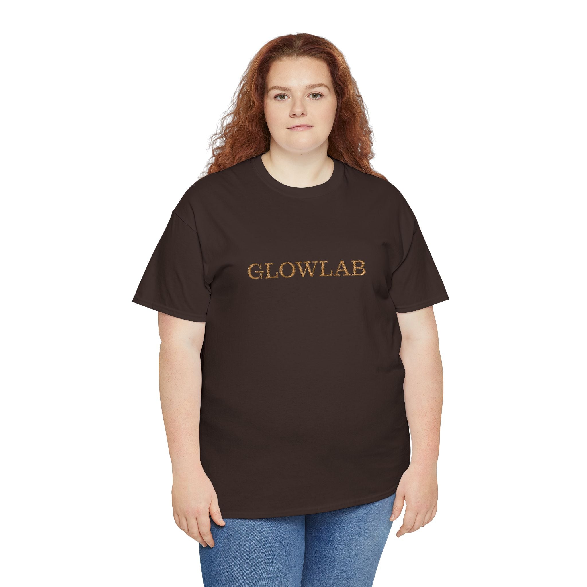 GlowLab Unisex Heavy Cotton Tee - Casual Style for Everyday Wear, Great for Gifts, Summer Vibes, Festivals, Eco-Friendly Fashion