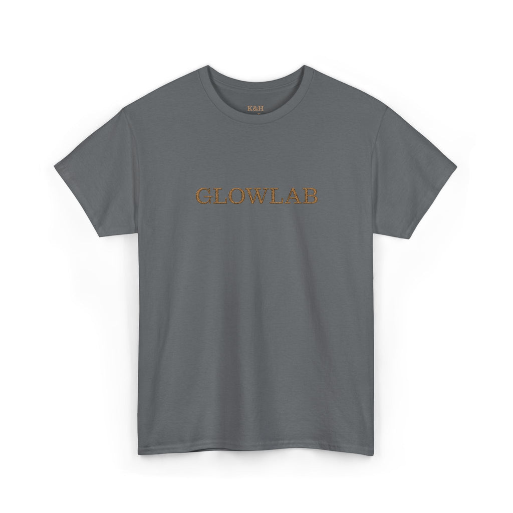 GlowLab Unisex Heavy Cotton Tee - Casual Style for Everyday Wear, Great for Gifts, Summer Vibes, Festivals, Eco-Friendly Fashion