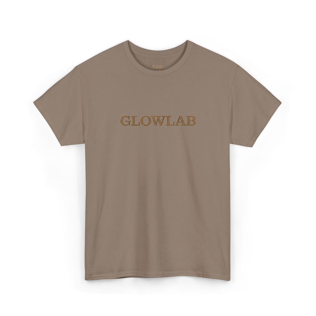 GlowLab Unisex Heavy Cotton Tee - Casual Style for Everyday Wear, Great for Gifts, Summer Vibes, Festivals, Eco-Friendly Fashion