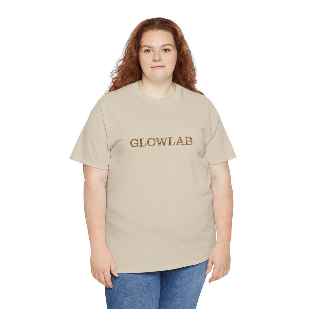 GlowLab Unisex Heavy Cotton Tee - Casual Style for Everyday Wear, Great for Gifts, Summer Vibes, Festivals, Eco-Friendly Fashion