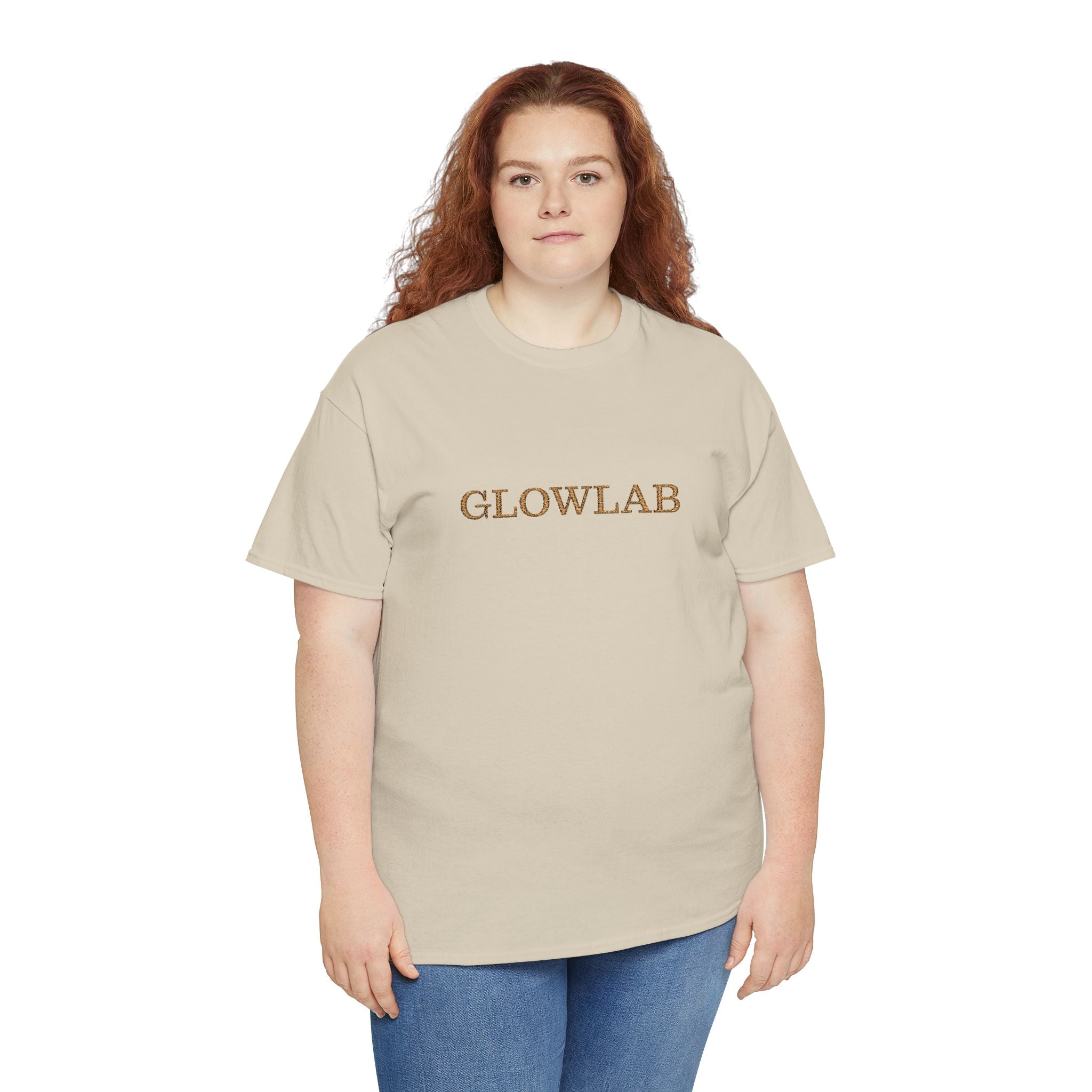 GlowLab Unisex Heavy Cotton Tee - Casual Style for Everyday Wear, Great for Gifts, Summer Vibes, Festivals, Eco-Friendly Fashion