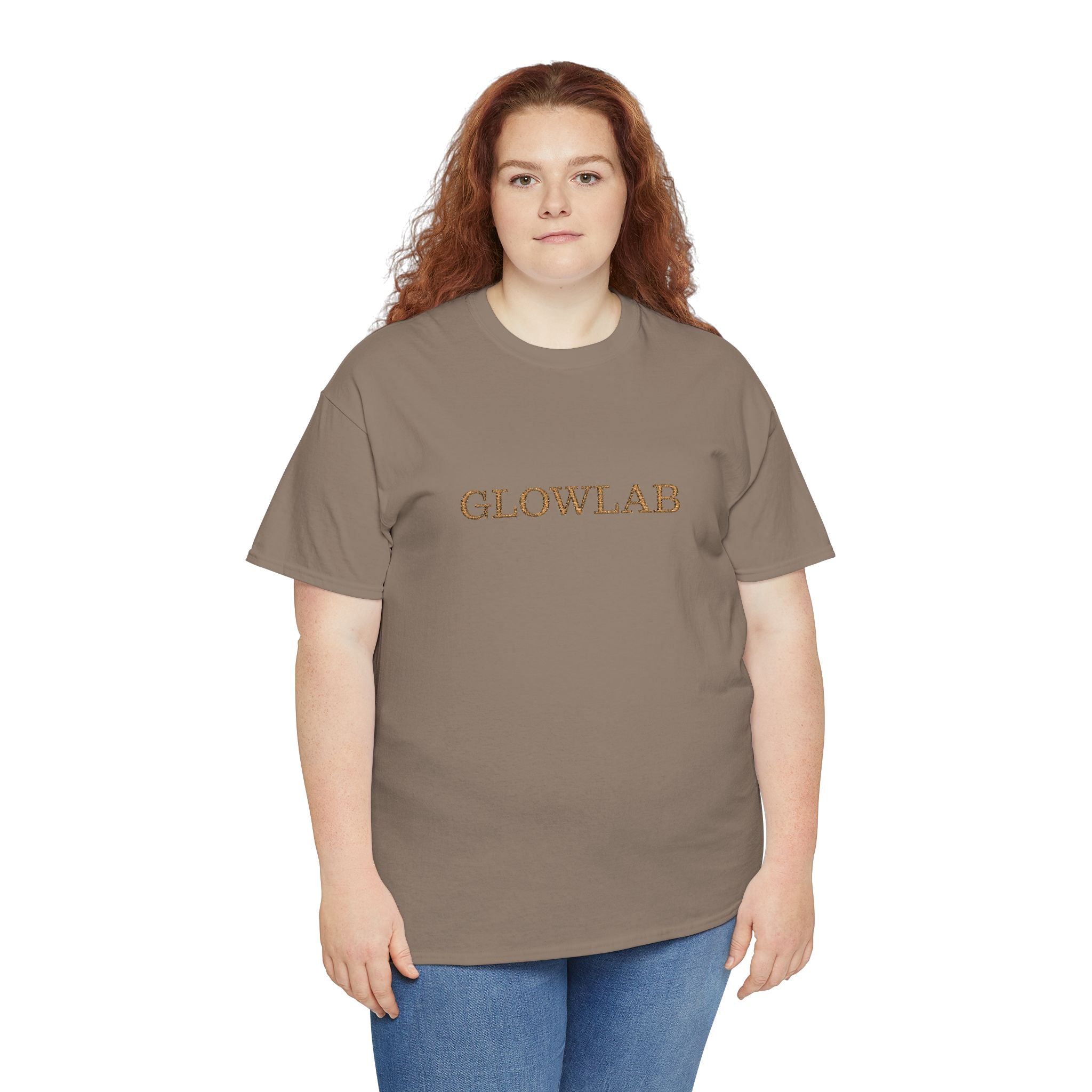 GlowLab Unisex Heavy Cotton Tee - Casual Style for Everyday Wear, Great for Gifts, Summer Vibes, Festivals, Eco-Friendly Fashion