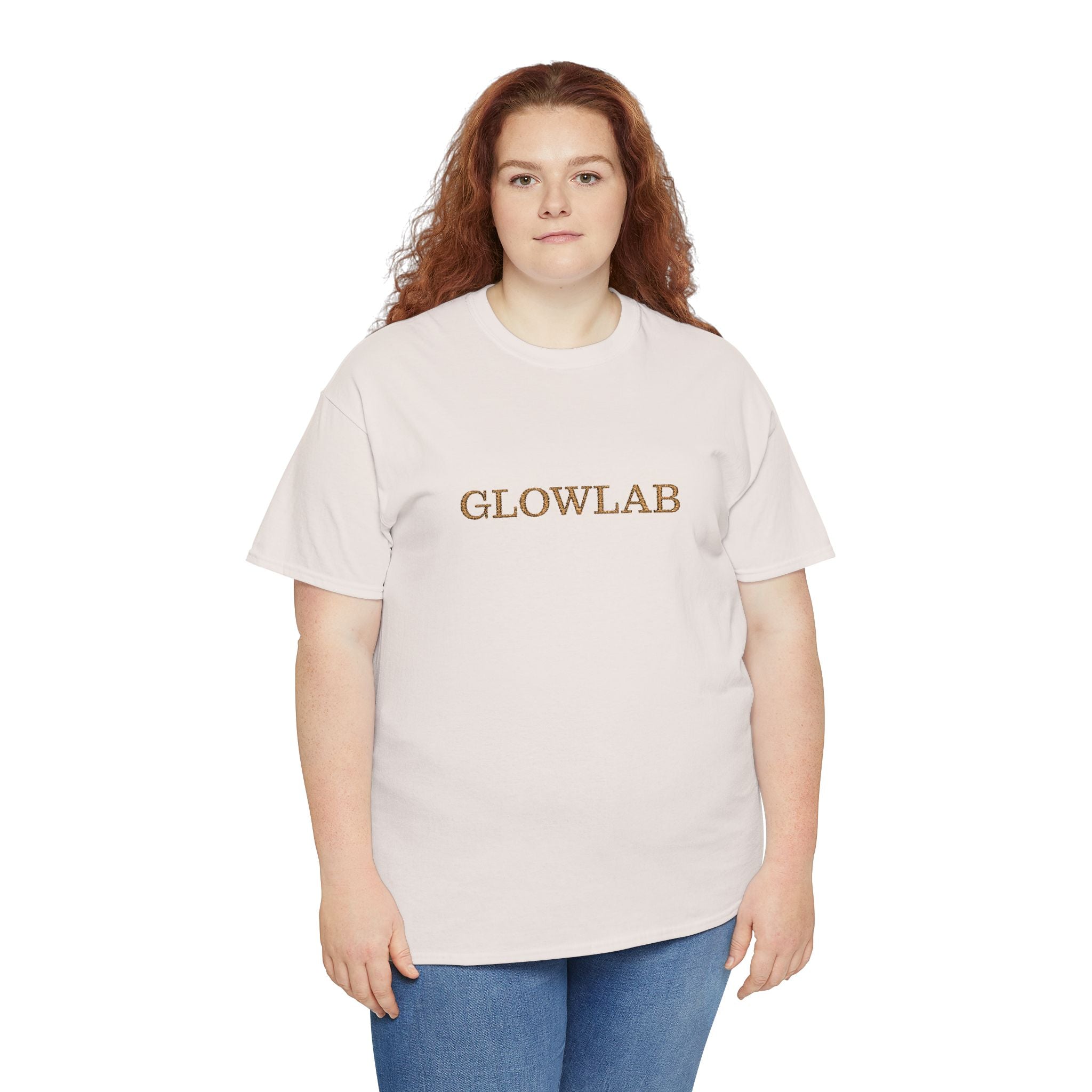 GlowLab Unisex Heavy Cotton Tee - Casual Style for Everyday Wear, Great for Gifts, Summer Vibes, Festivals, Eco-Friendly Fashion