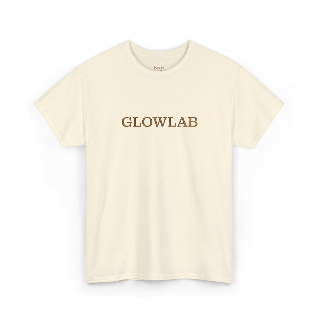 GlowLab Unisex Heavy Cotton Tee - Casual Style for Everyday Wear, Great for Gifts, Summer Vibes, Festivals, Eco-Friendly Fashion