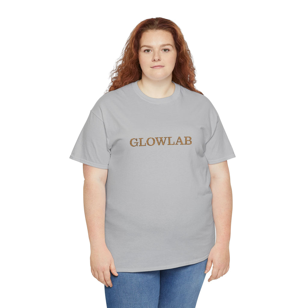 GlowLab Unisex Heavy Cotton Tee - Casual Style for Everyday Wear, Great for Gifts, Summer Vibes, Festivals, Eco-Friendly Fashion