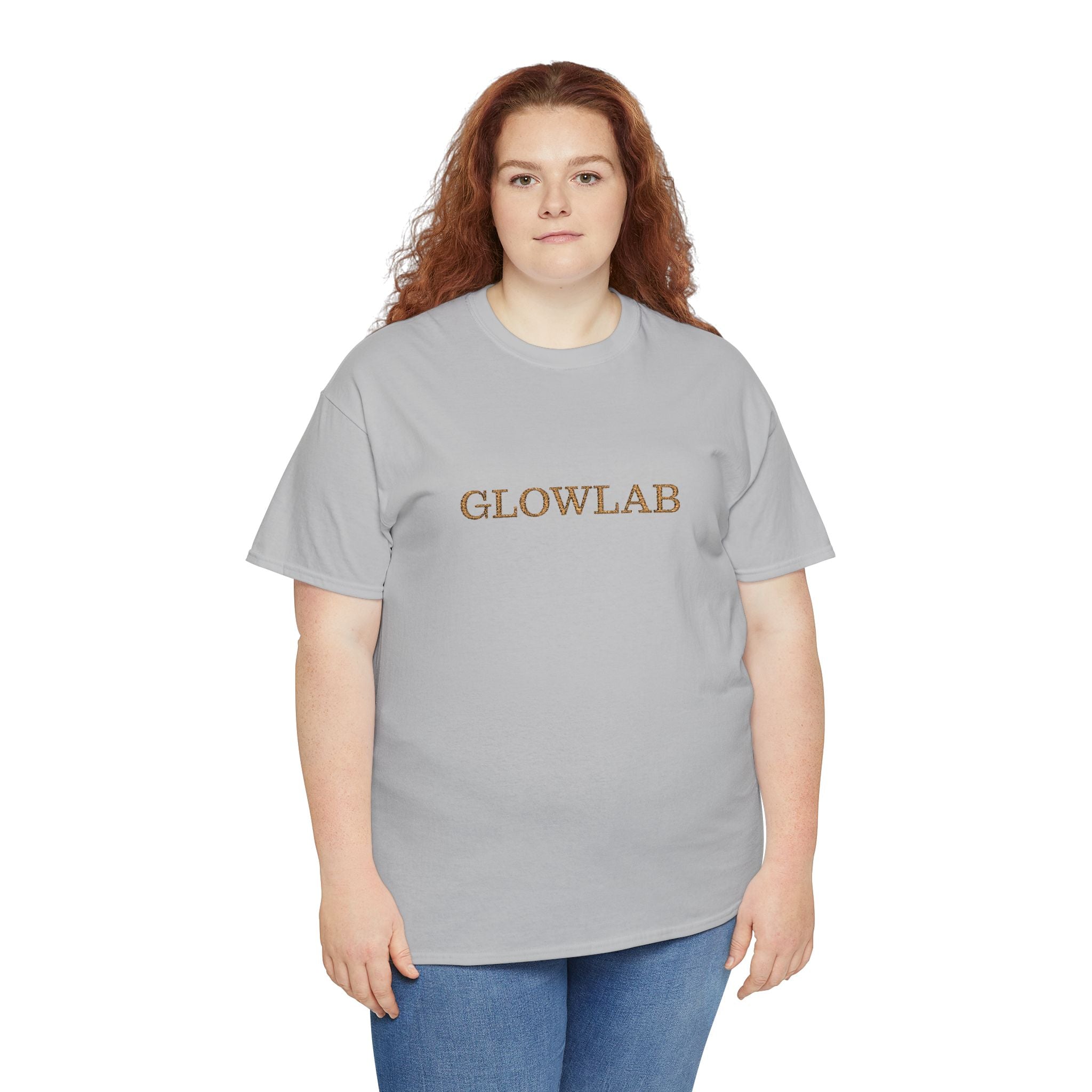 GlowLab Unisex Heavy Cotton Tee - Casual Style for Everyday Wear, Great for Gifts, Summer Vibes, Festivals, Eco-Friendly Fashion