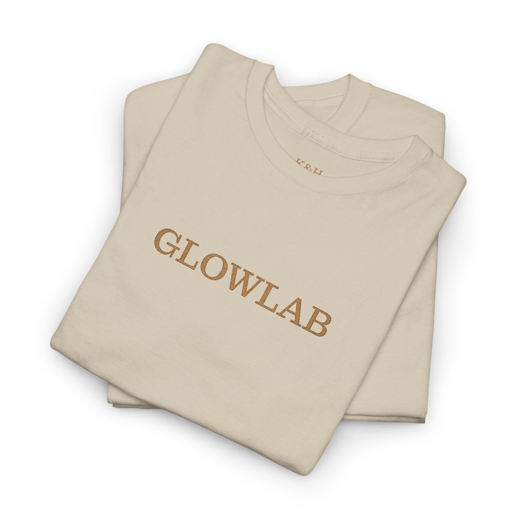 GlowLab Unisex Heavy Cotton Tee - Casual Style for Everyday Wear, Great for Gifts, Summer Vibes, Festivals, Eco-Friendly Fashion