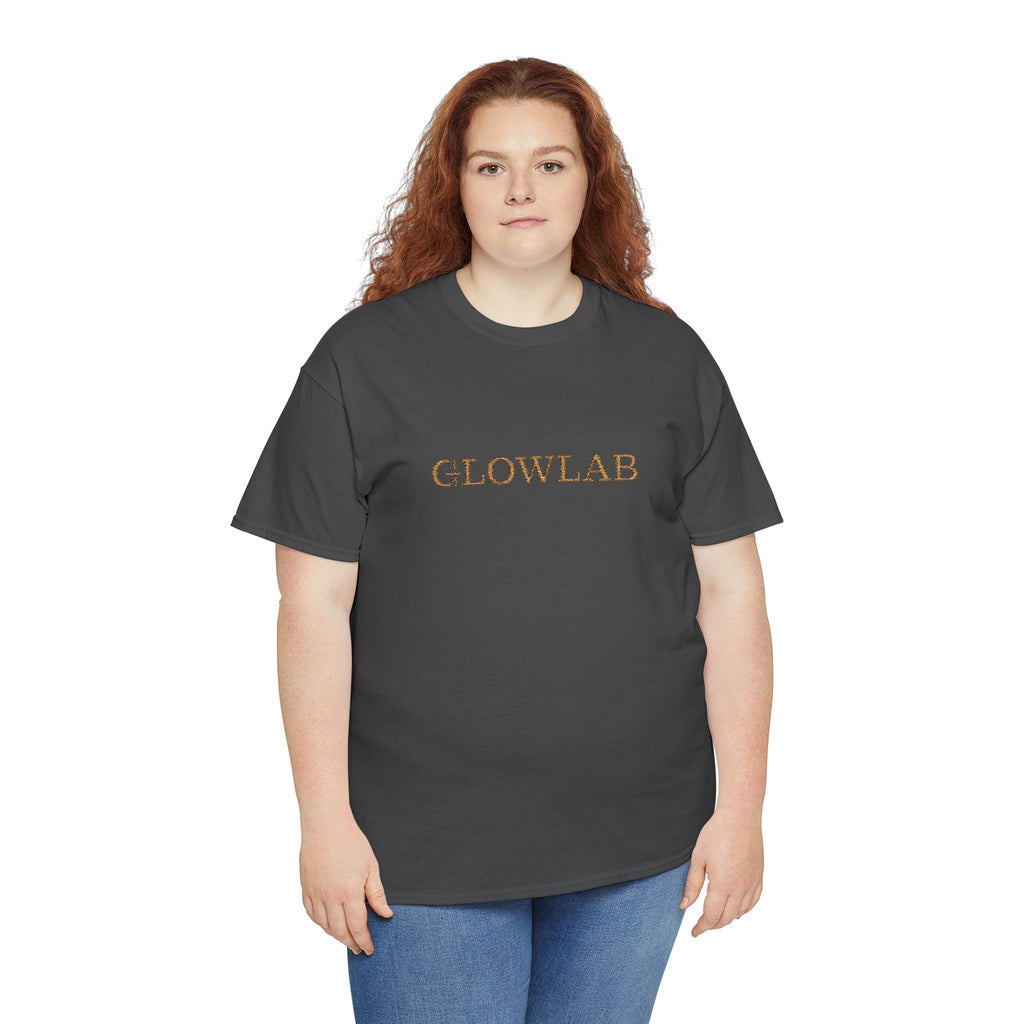 GlowLab Unisex Heavy Cotton Tee - Casual Style for Everyday Wear, Great for Gifts, Summer Vibes, Festivals, Eco-Friendly Fashion