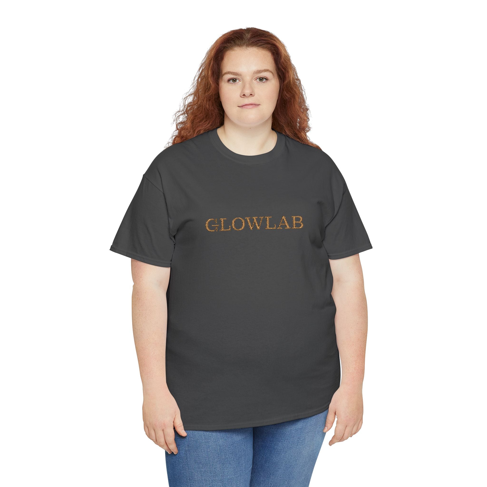 GlowLab Unisex Heavy Cotton Tee - Casual Style for Everyday Wear, Great for Gifts, Summer Vibes, Festivals, Eco-Friendly Fashion