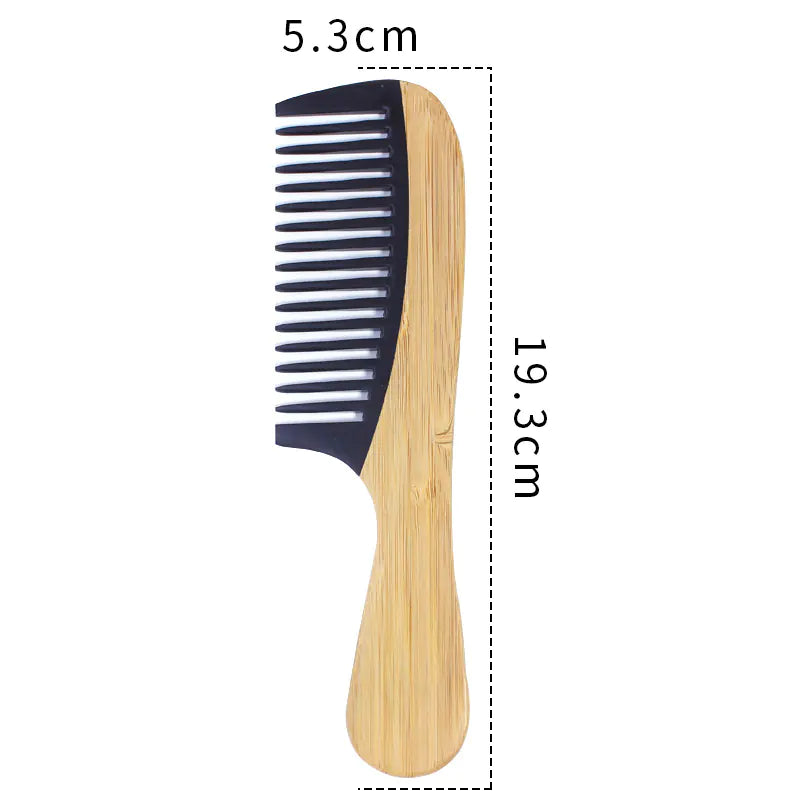 Bamboo Hair Comb - Anti-Static Wooden Design