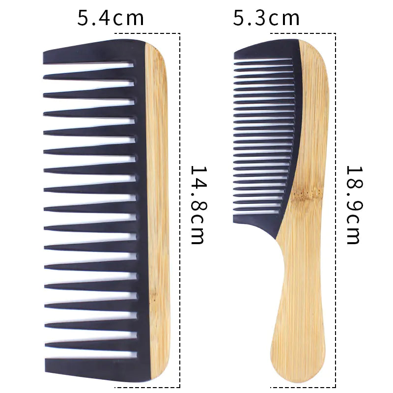 Bamboo Hair Comb - Anti-Static Wooden Design