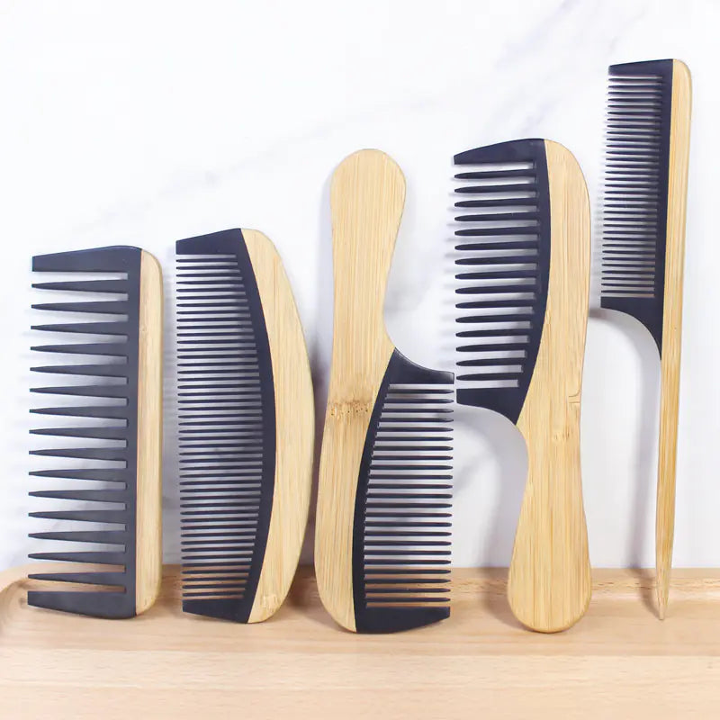 Bamboo Hair Comb - Anti-Static Wooden Design