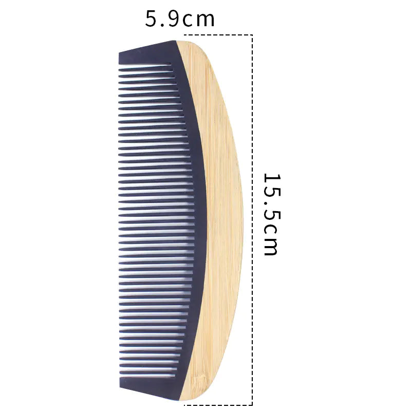 Bamboo Hair Comb - Anti-Static Wooden Design