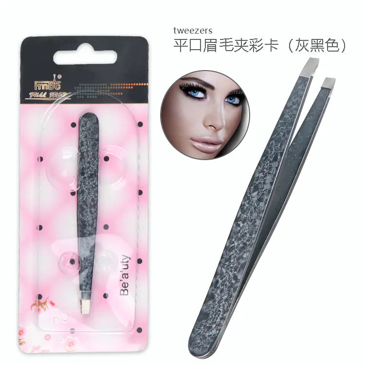 Double-Sided Stainless Steel Tweezers Beauty Set