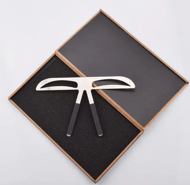 Stainless Steel Brow Ruler and Shaping Tool
